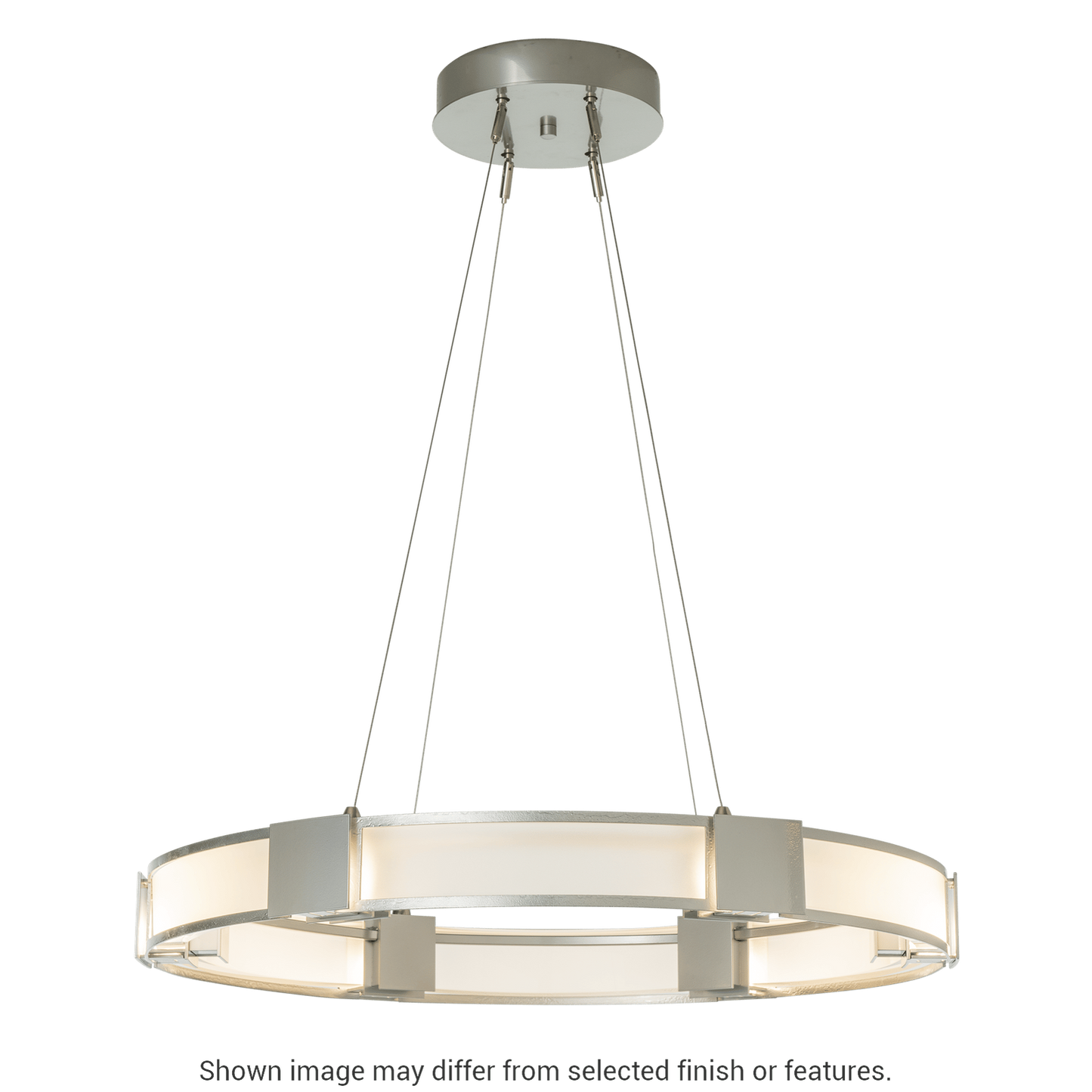 Aura Glass Pendant - White - Frosted Glass by Hubbardton Forge