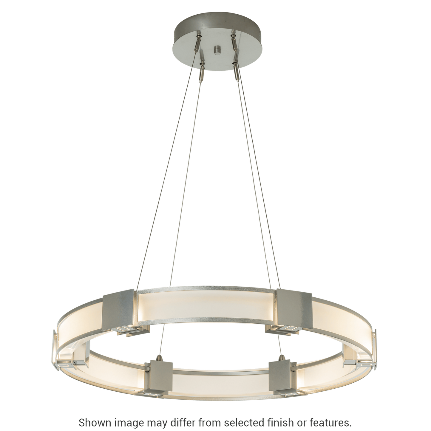 Aura Glass Pendant - White - Frosted Glass by Hubbardton Forge