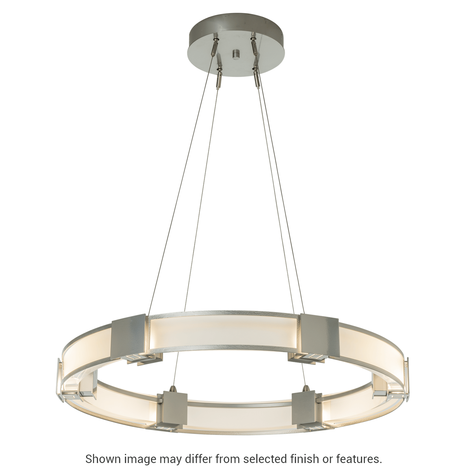 Aura Glass Pendant - White - Frosted Glass by Hubbardton Forge