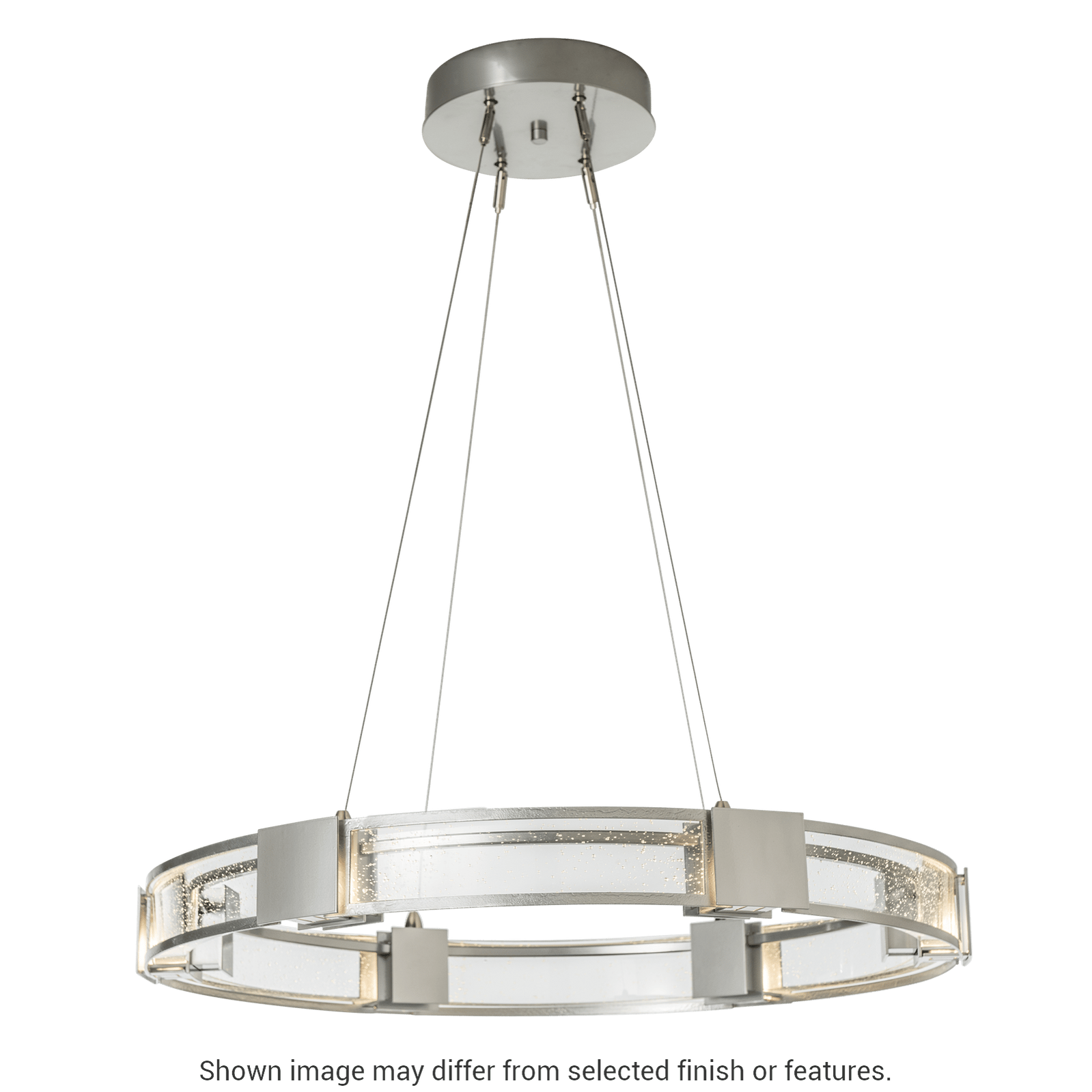 Aura Glass Pendant - White - Frosted Glass by Hubbardton Forge
