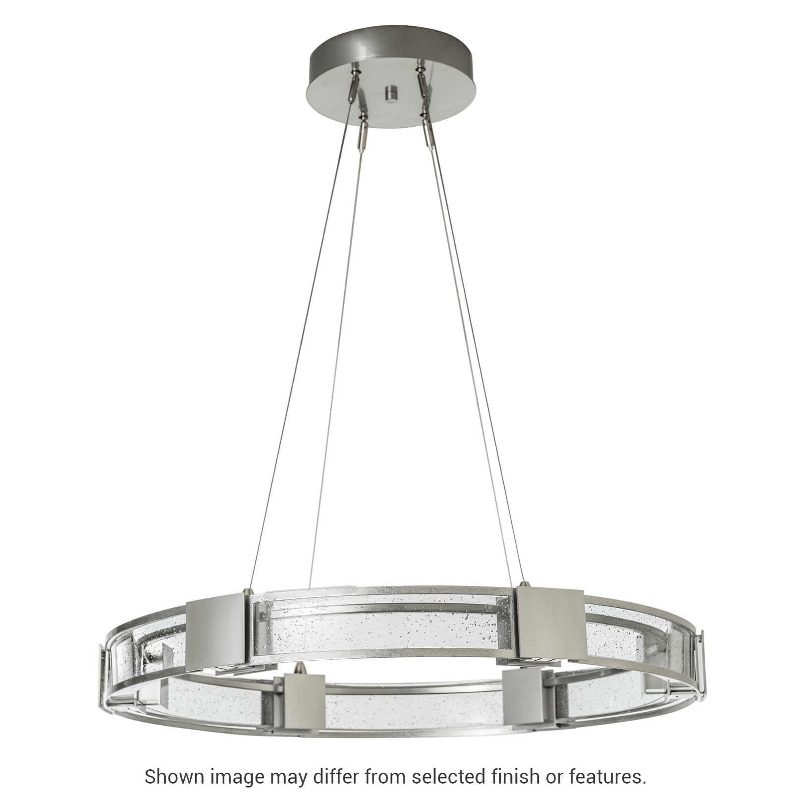 Aura Glass Pendant - White - Frosted Glass by Hubbardton Forge