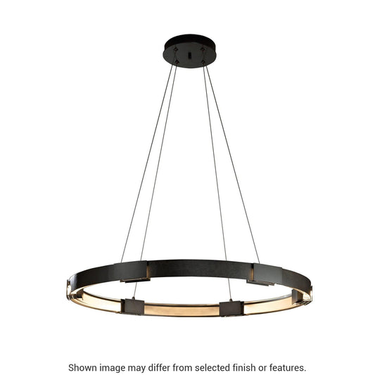 Aura Large LED Pendant - White by Hubbardton Forge