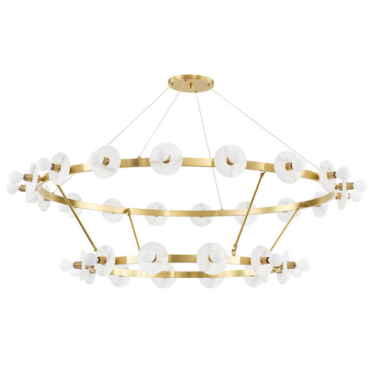 Austen Chandelier - 30-Light - Aged Brass by Hudson Valley Lighting