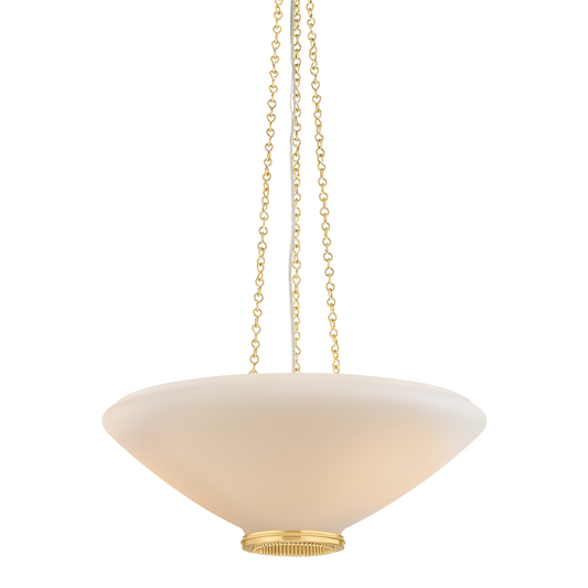Awosting Large Pendant - Aged Brass by Hudson Valley Lighting