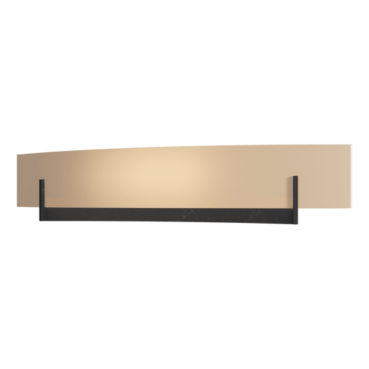 Axis Large Sconce - Black - Sand Glass by Hubbardton Forge