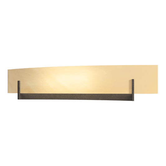 Axis Large Sconce - Bronze - Amber Swirl Glass by Hubbardton Forge