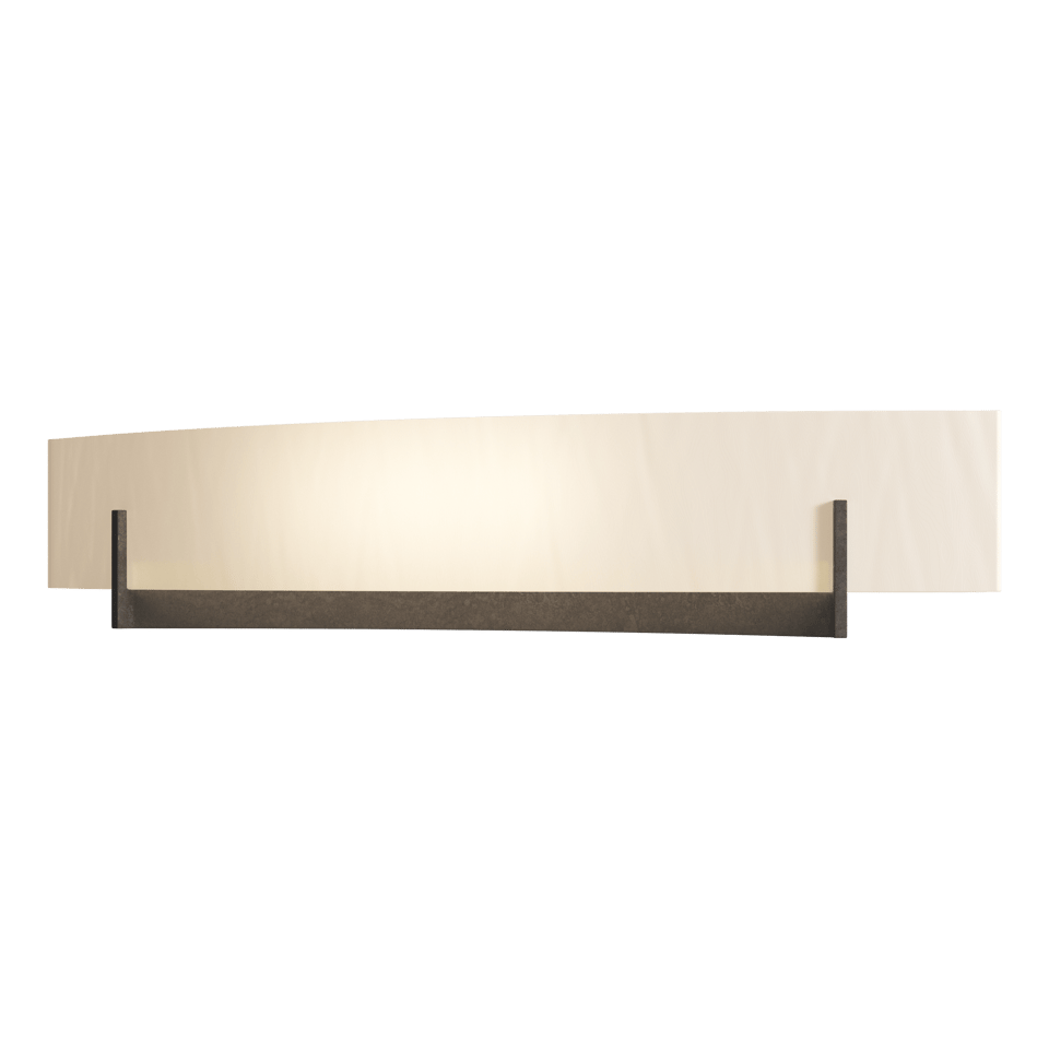 Axis Large Sconce - Bronze - White Art Glass by Hubbardton Forge