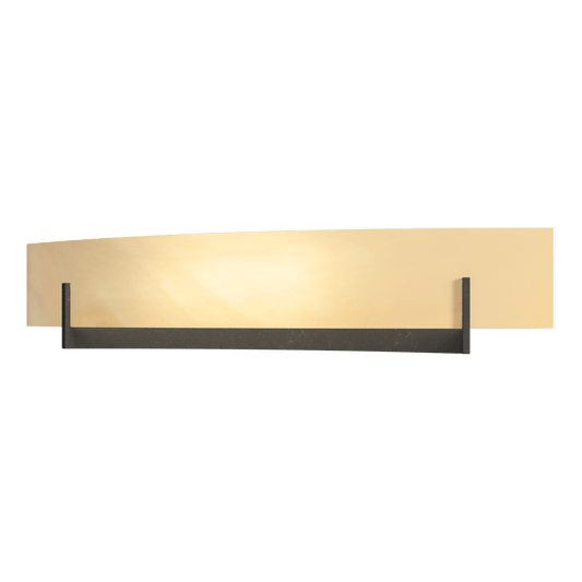 Axis Large Sconce - Dark Smoke - Amber Swirl Glass by Hubbardton Forge