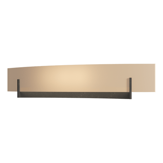 Axis Large Sconce - Dark Smoke - Sand Glass by Hubbardton Forge