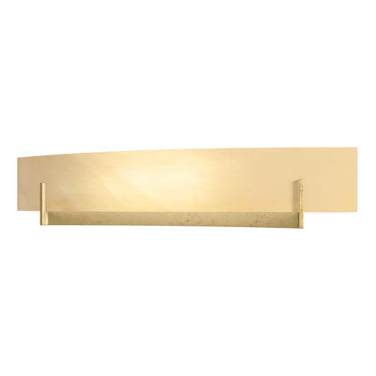 Axis Large Sconce - Modern Brass - Amber Swirl Glass by Hubbardton Forge