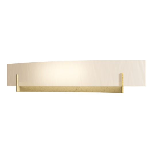 Axis Large Sconce - Modern Brass - White Art Glass by Hubbardton Forge