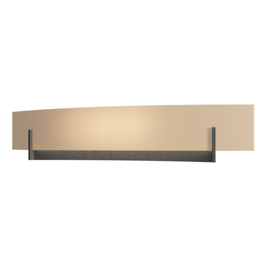 Axis Large Sconce - Natural Iron - Sand Glass by Hubbardton Forge