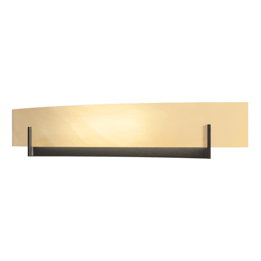 Axis Large Sconce - Oil Rubbed Bronze - Amber Swirl Glass by Hubbardton Forge
