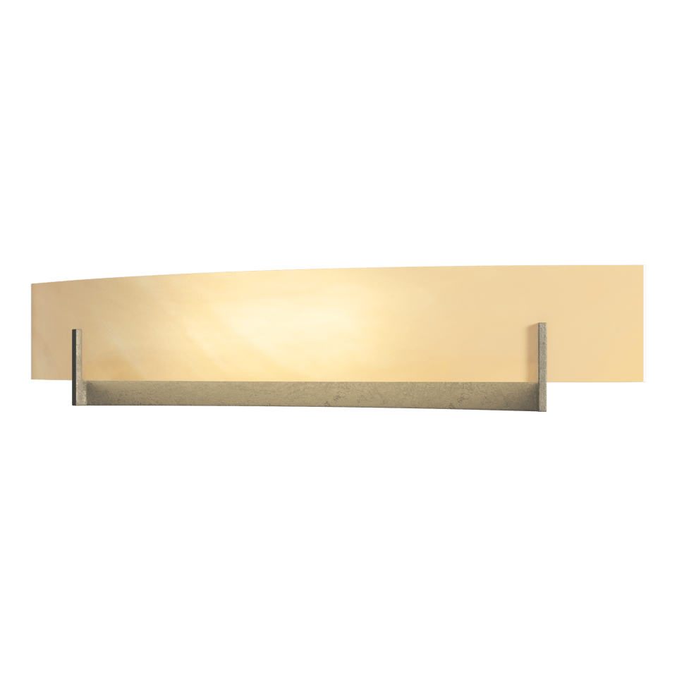 Axis Large Sconce - Soft Gold - Amber Swirl Glass by Hubbardton Forge