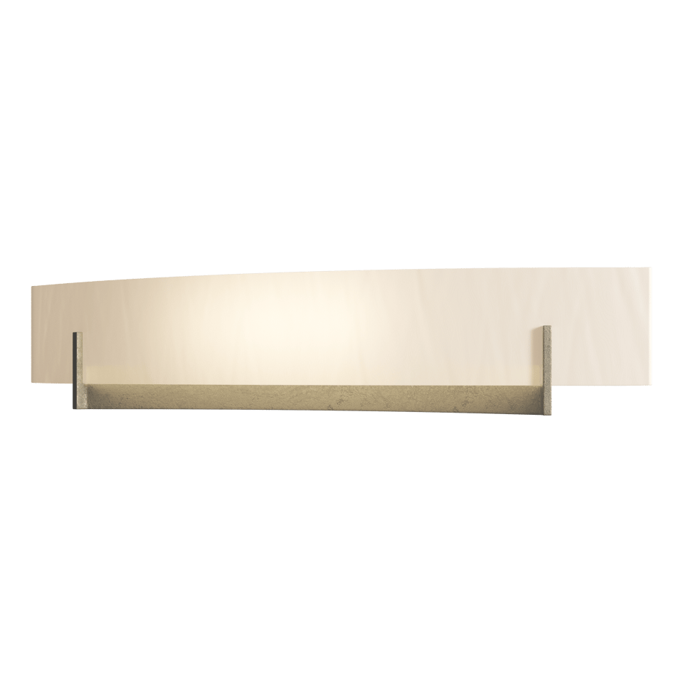 Axis Large Sconce - Soft Gold - White Art Glass by Hubbardton Forge