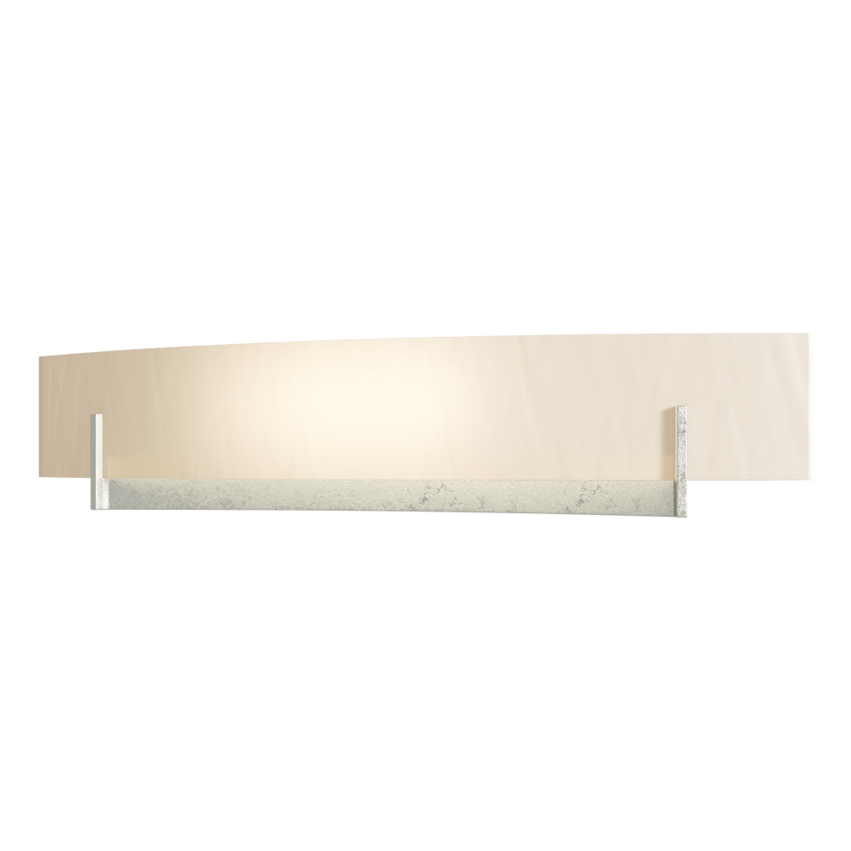 Axis Large Sconce - Sterling - White Art Glass by Hubbardton Forge