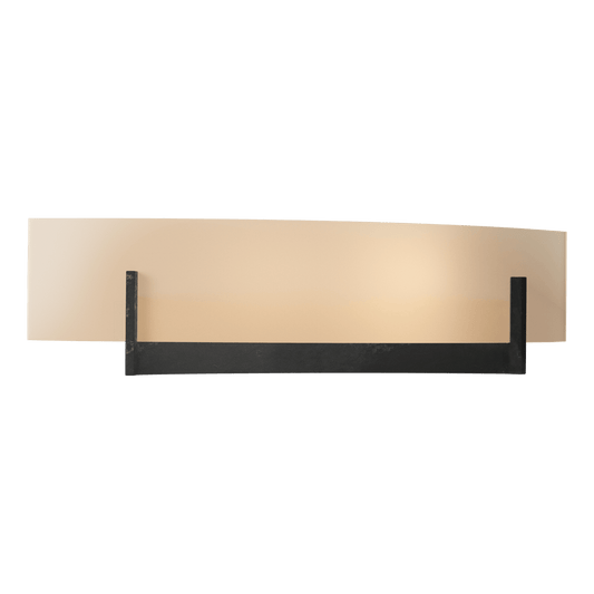 Axis Sconce - Black - Sand Glass by Hubbardton Forge