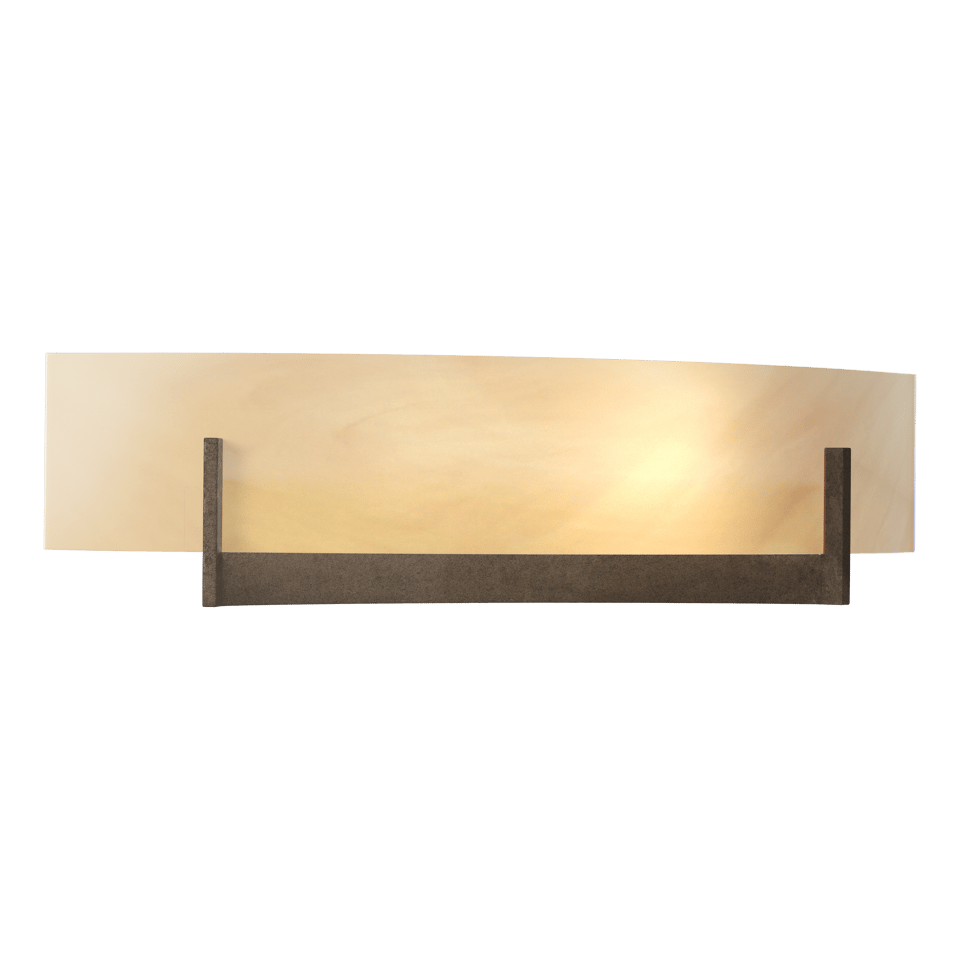 Axis Sconce - Bronze - Amber Swirl Glass by Hubbardton Forge