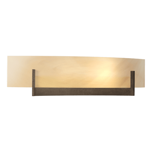 Axis Sconce - Bronze - Amber Swirl Glass by Hubbardton Forge