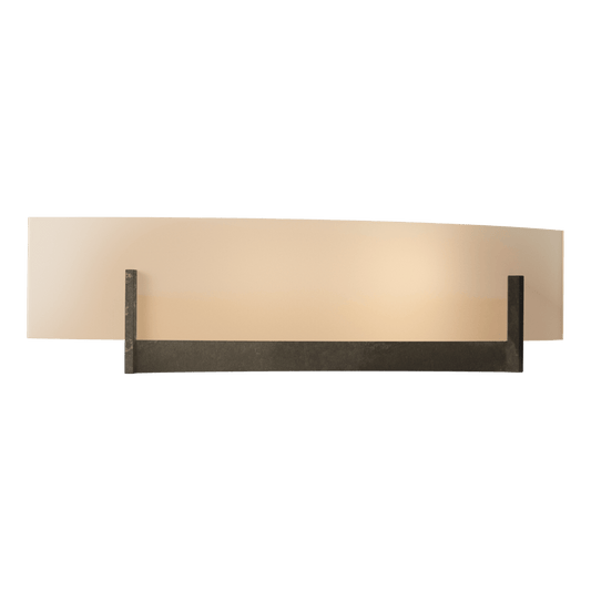 Axis Sconce - Dark Smoke - Sand Glass by Hubbardton Forge