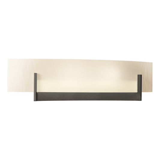 Axis Sconce - Oil Rubbed Bronze - White Art Glass by Hubbardton Forge