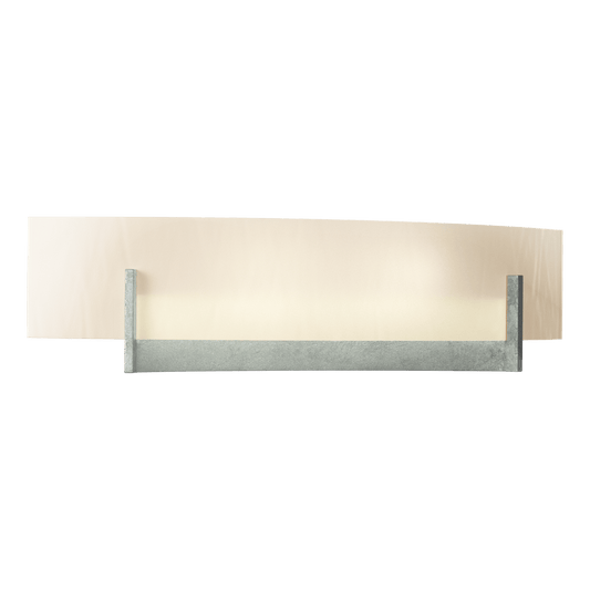 Axis Sconce - Vintage Platinum - White Art Glass by Hubbardton Forge