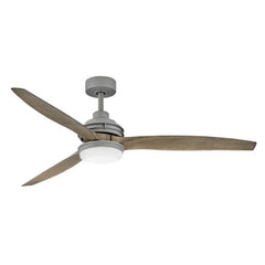 Artiste 60" LED Smart Fan - Graphite Finish - Driftwood Blades - Etched Opal Glass Light - Hinkley Lighting
