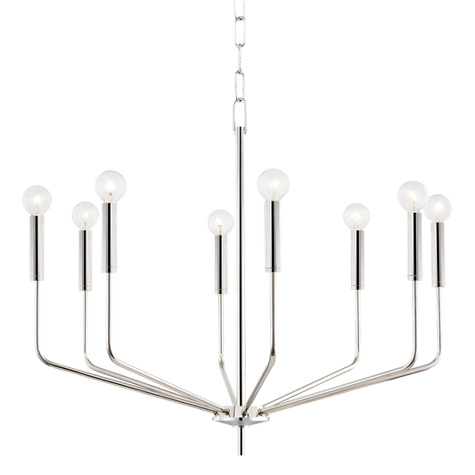 Bailey Chandelier - 8-Light - Polished Nickel - Mitzi H516808-PN