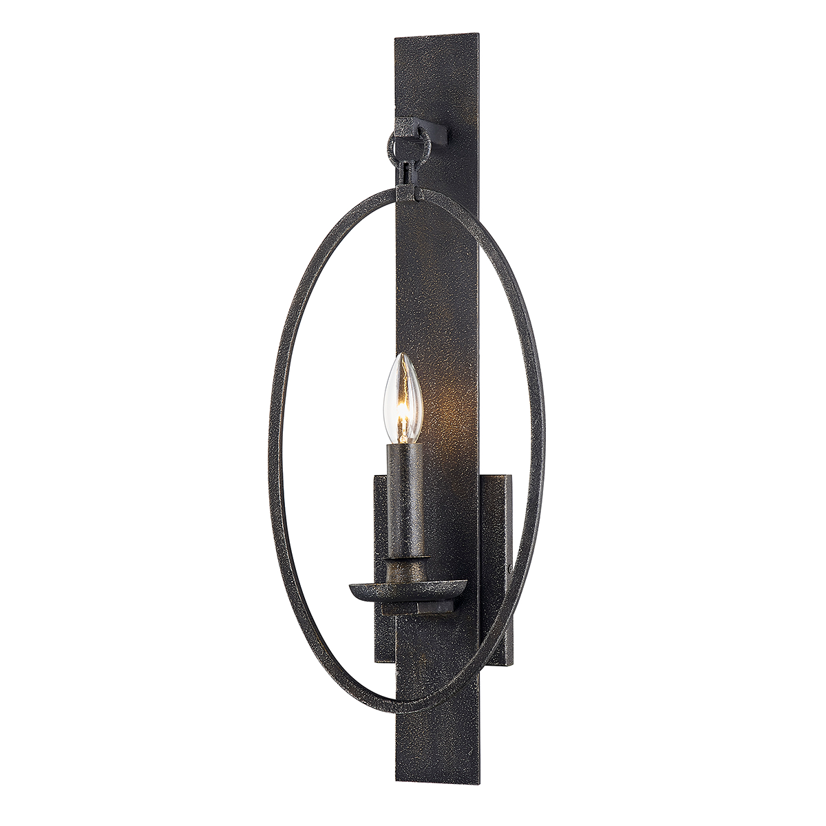 Baily Wall Sconce - 1-Light - Aged Pewter - Troy Lighting B7381-APW