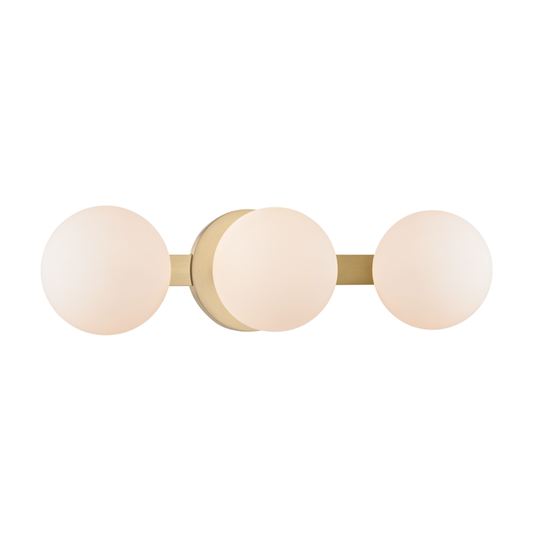 Baird Vanity Light - 3-Light - Aged Brass by Hudson Valley Lighting