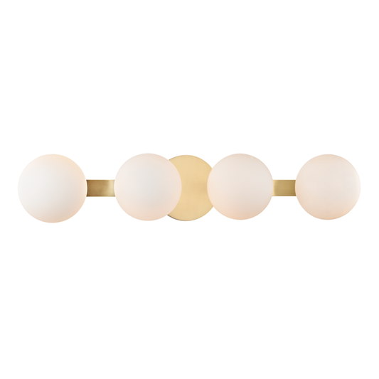 Baird Vanity Light - 4-Light - Aged Brass by Hudson Valley Lighting