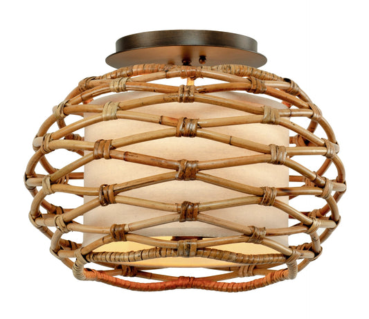 Balboa Semi Flush - 3-Light - Textured Bronze - Troy Lighting C6740-TBZ
