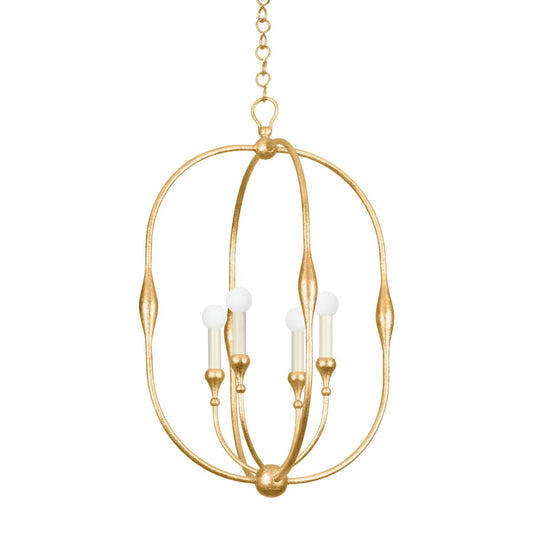 Baltic Large Lantern - Vintage Gold Leaf by Hudson Valley Lighting