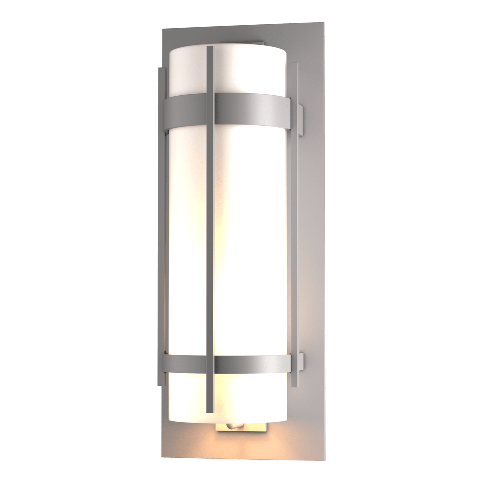 Banded Extra Large Outdoor Sconce - Coastal Burnished Steel by Hubbardton Forge