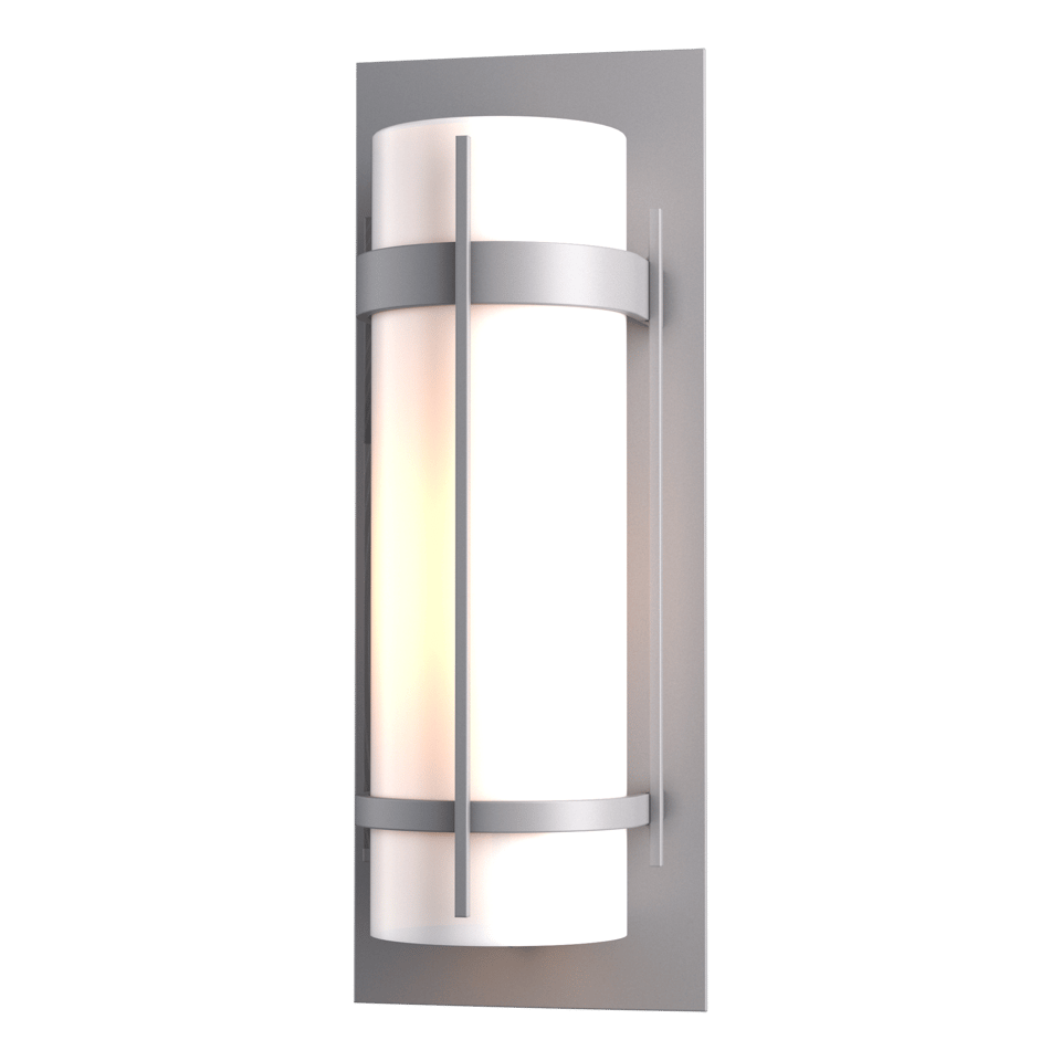 Banded Large Outdoor Sconce - Coastal Burnished Steel by Hubbardton Forge