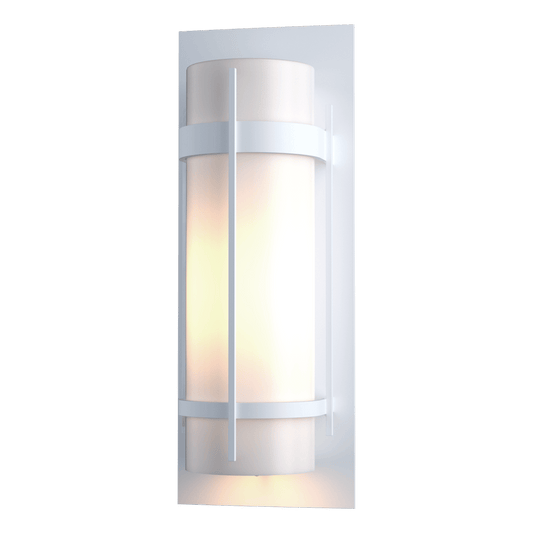 Banded Large Outdoor Sconce - White by Hubbardton Forge