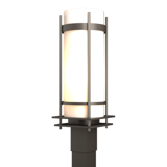 Banded Outdoor Post Light - Coastal Dark Smoke by Hubbardton Forge