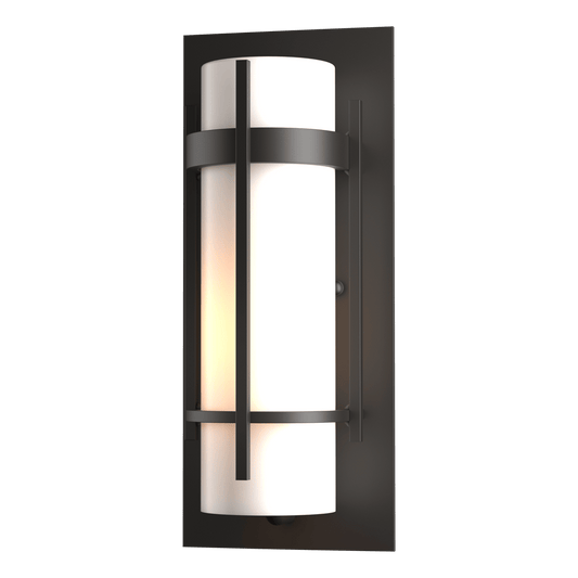 Banded Small Outdoor Sconce - Oil Rubbed Bronze by Hubbardton Forge
