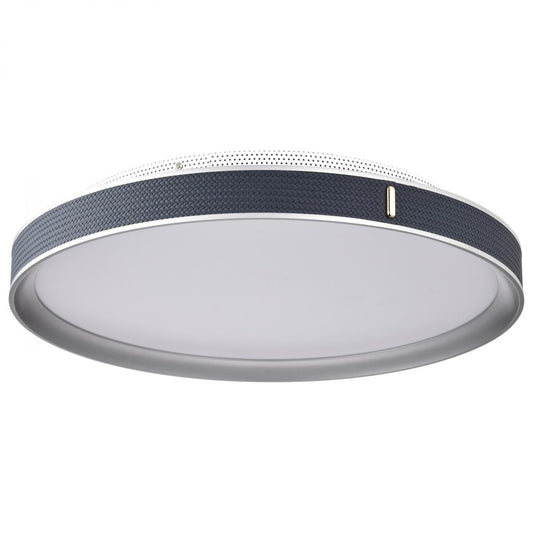 Bandon - 20 Inch LED Flush Mount - Gray with Blue Wrap - Acrylic Lens - Satco 62-3002
