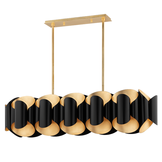 Banks Linear - Gold Leaf/Black by Hudson Valley Lighting