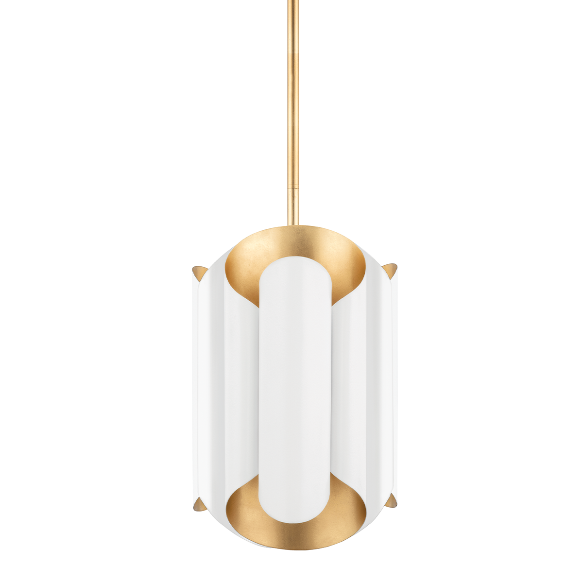 Banks Pendant - Gold Leaf/White by Hudson Valley Lighting