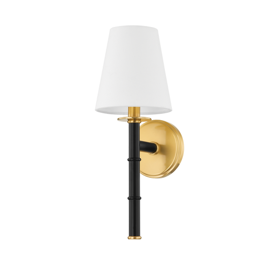 Banyan Wall Sconce - 1-Light - Aged Brass - Mitzi H759101-AGB/SBK