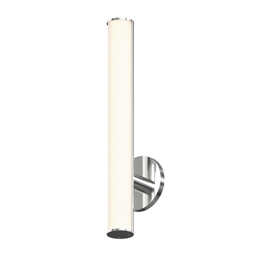 Bauhaus Columns 18" LED Bath Bar - Satin Chrome by SONNEMAN