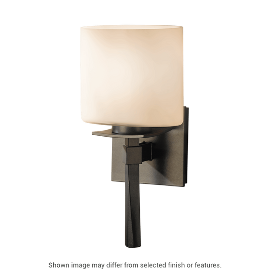 Beacon Hall Ellipse Glass Sconce - White by Hubbardton Forge