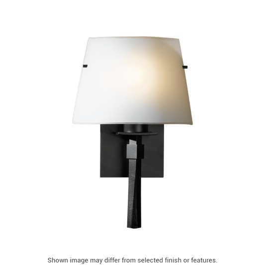 Beacon Hall Half Cone Glass Sconce - White - Opal Glass by Hubbardton Forge