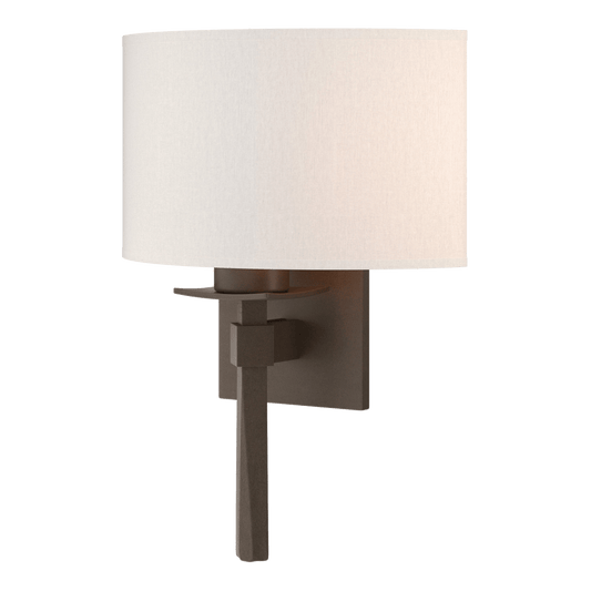 Beacon Hall Half Drum Shade Sconce - Bronze - Flax Shade by Hubbardton Forge