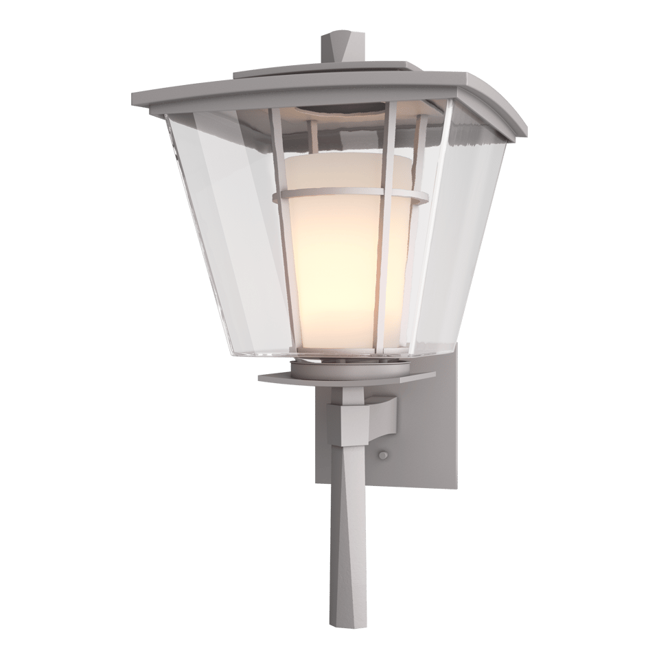 Beacon Hall Large Outdoor Sconce - Coastal Burnished Steel by Hubbardton Forge