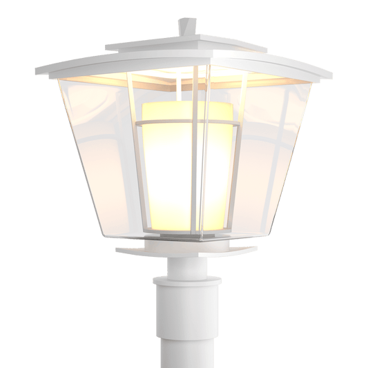 Beacon Hall Outdoor Post Light - White by Hubbardton Forge