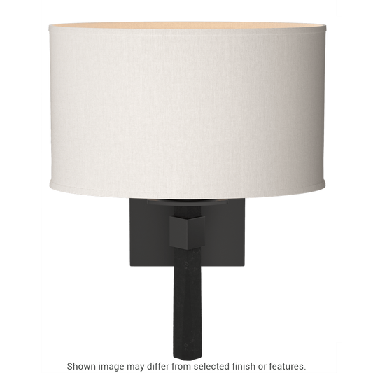 Beacon Hall Oval Drum Shade Sconce - White - Flax Shade by Hubbardton Forge
