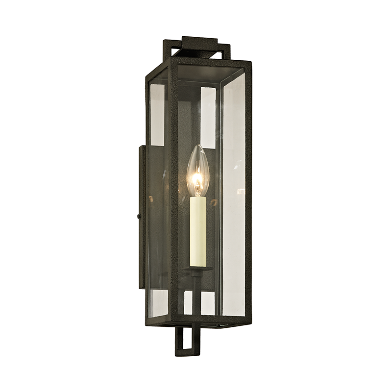 Beckham Wall Sconce - 1-Light - Forged Iron - Troy Lighting B6381-FOR
